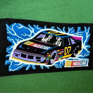 Nascar Lightning #07 Race Car Man Cave Dad Brother Uncle Gift Beach Towel